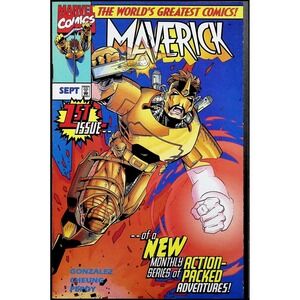Maverick #1 Newsstand 1997 Marvel Comics 1st Solo Series Jim Cheung Art‎ VF/NM